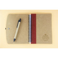 Wholesale Office School Kraft Paper Hardcover Paper Spiral Planner Journal Notebook